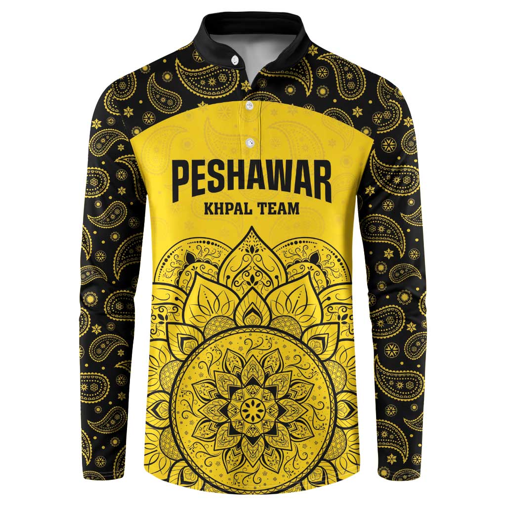 Custom Peshawar Cricket Button Sweatshirt Hum Zalmi Hum Peshawar - Wonder Print Shop