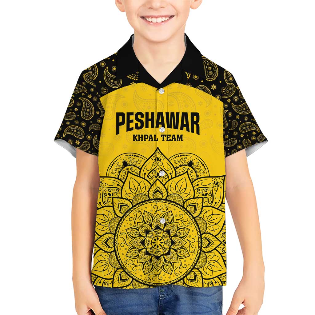 Custom Peshawar Cricket Kid Hawaiian Shirt Hum Zalmi Hum Peshawar - Wonder Print Shop