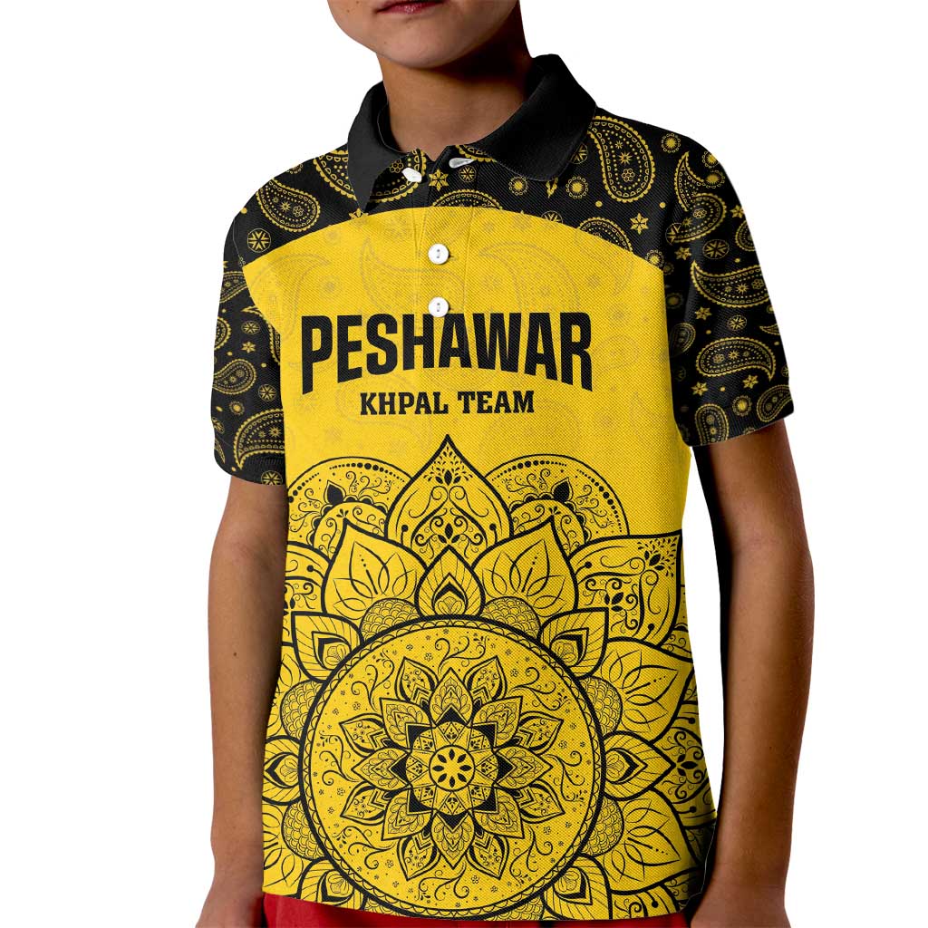 Custom Peshawar Cricket Kid Polo Shirt Hum Zalmi Hum Peshawar - Wonder Print Shop