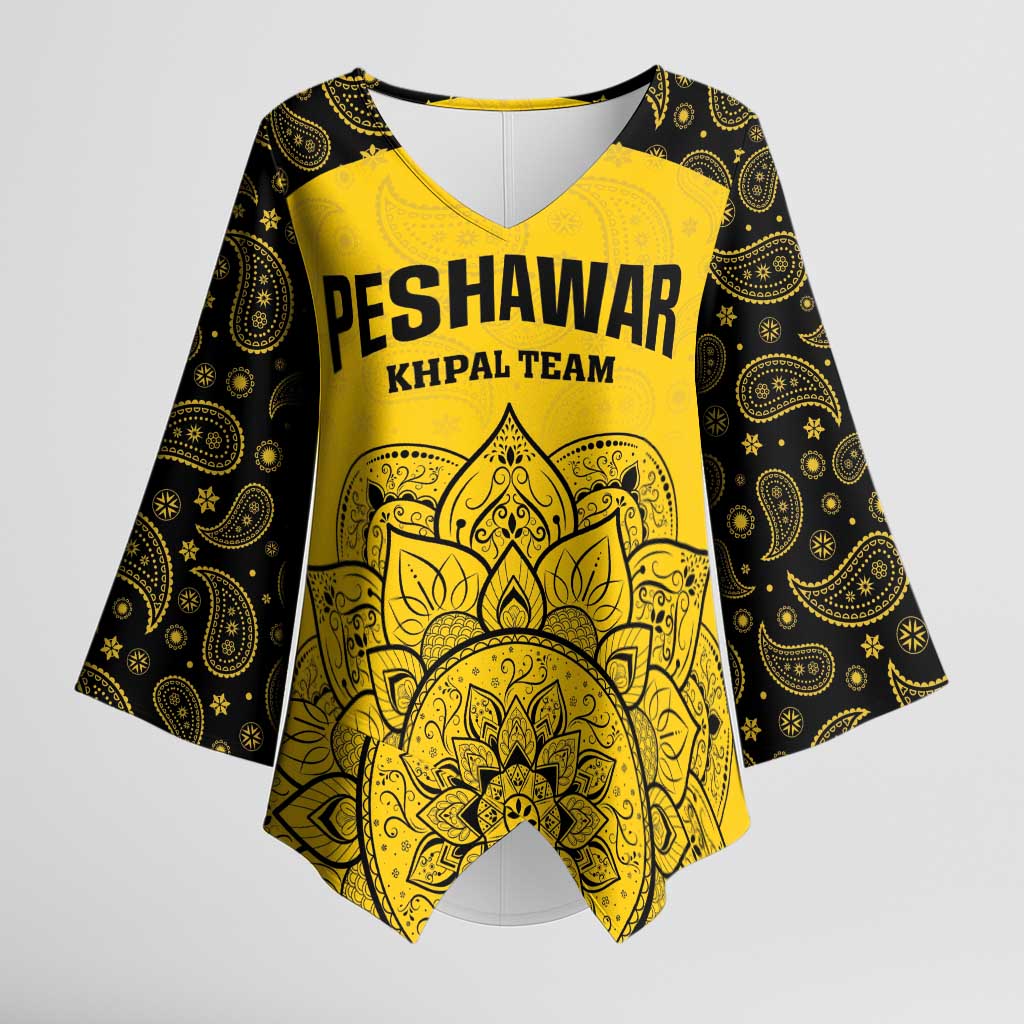 Custom Peshawar Cricket Kimono Sleeve Blouse Hum Zalmi Hum Peshawar - Wonder Print Shop