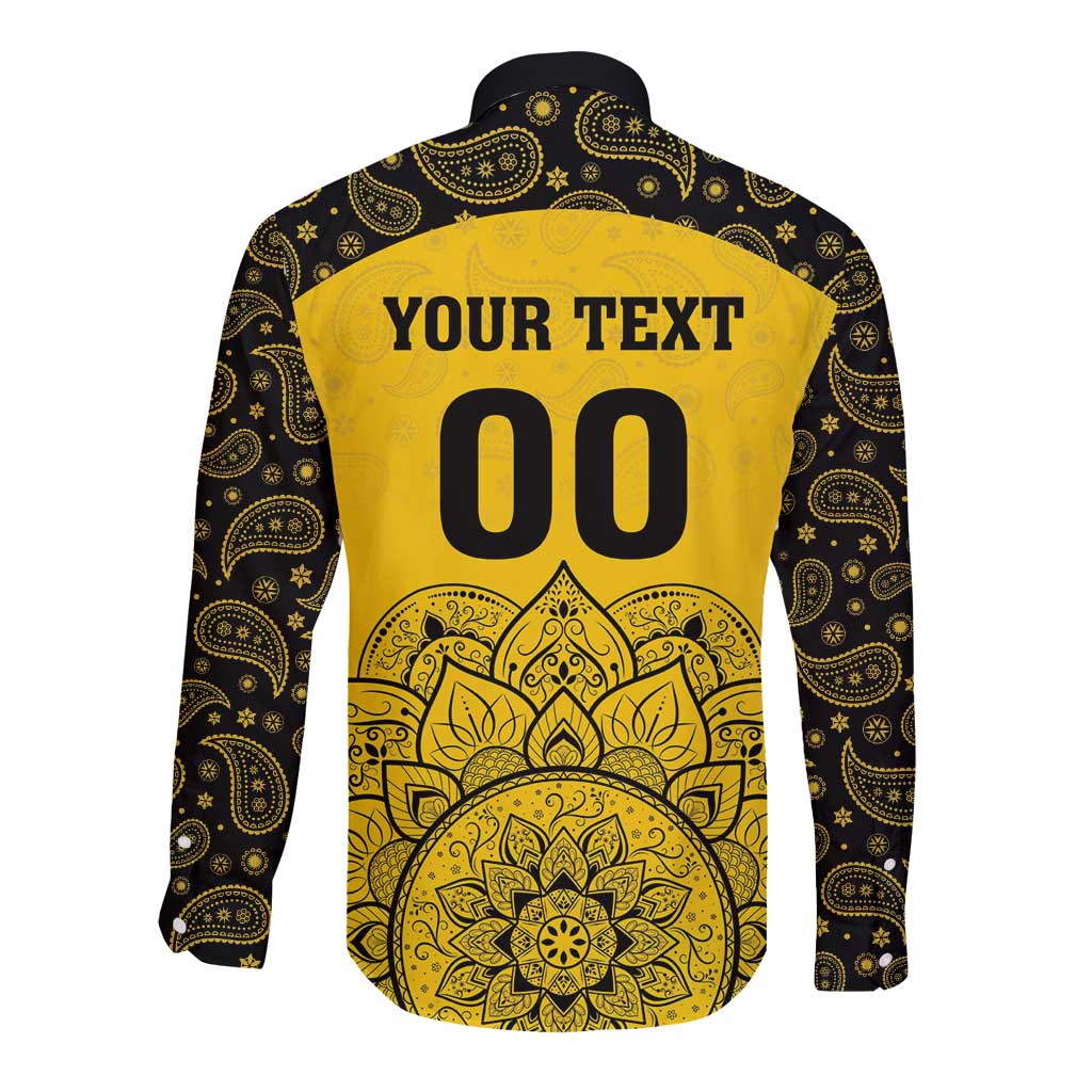 Custom Peshawar Cricket Long Sleeve Button Shirt Hum Zalmi Hum Peshawar - Wonder Print Shop