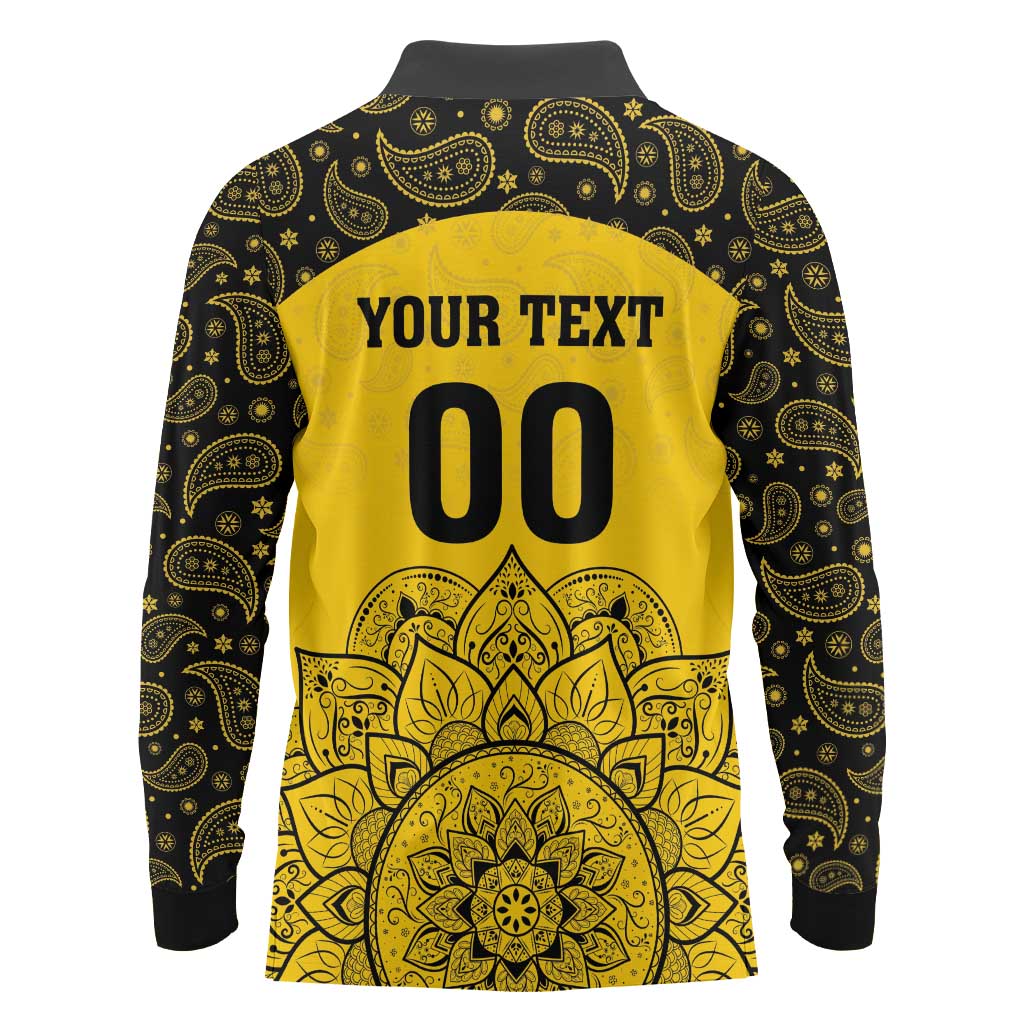 Custom Peshawar Cricket Long Sleeve Polo Shirt Hum Zalmi Hum Peshawar - Wonder Print Shop