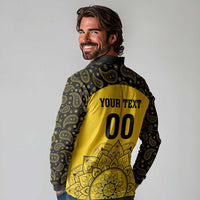 Custom Peshawar Cricket Long Sleeve Polo Shirt Hum Zalmi Hum Peshawar - Wonder Print Shop