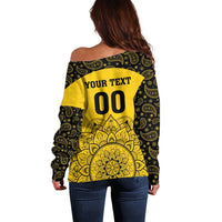 Custom Peshawar Cricket Off Shoulder Sweater Hum Zalmi Hum Peshawar - Wonder Print Shop