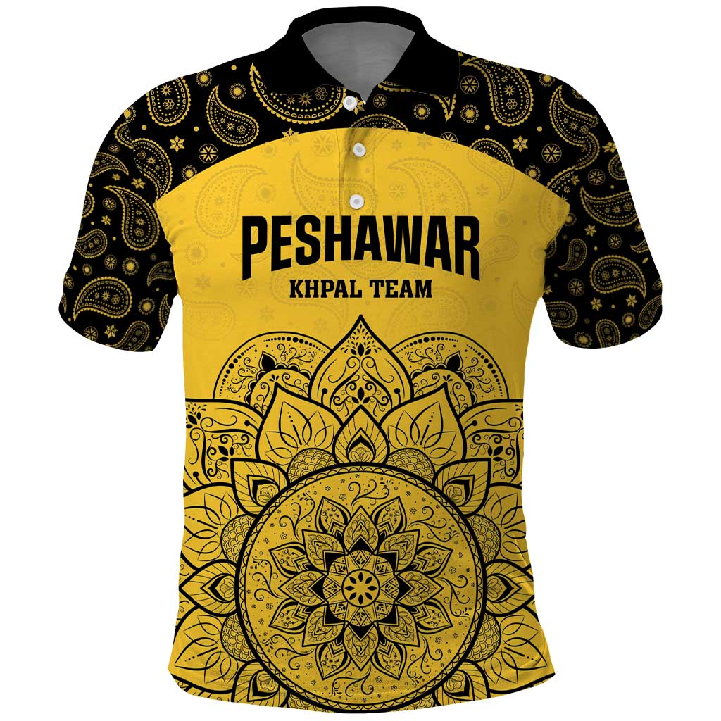 Custom Peshawar Cricket Polo Shirt Hum Zalmi Hum Peshawar - Wonder Print Shop