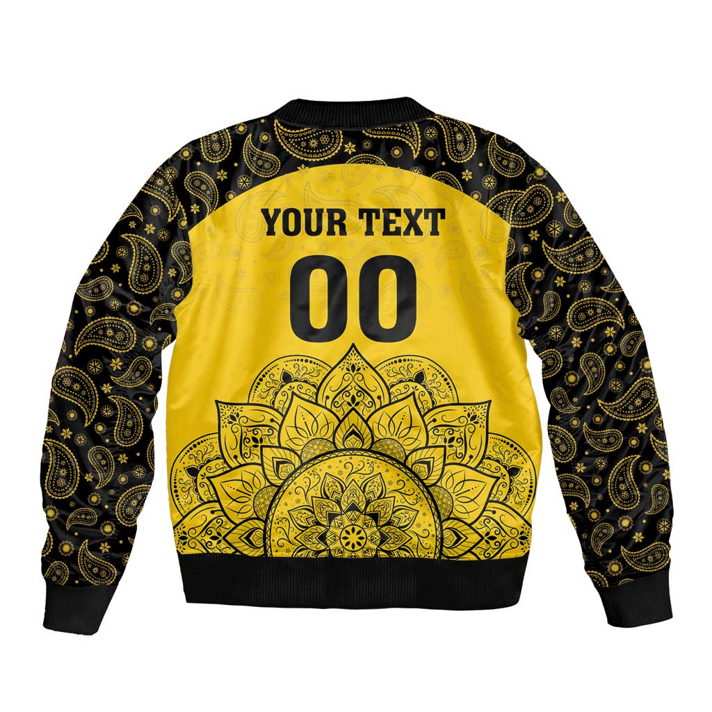 Custom Peshawar Cricket Sleeve Zip Bomber Jacket Hum Zalmi Hum Peshawar - Wonder Print Shop