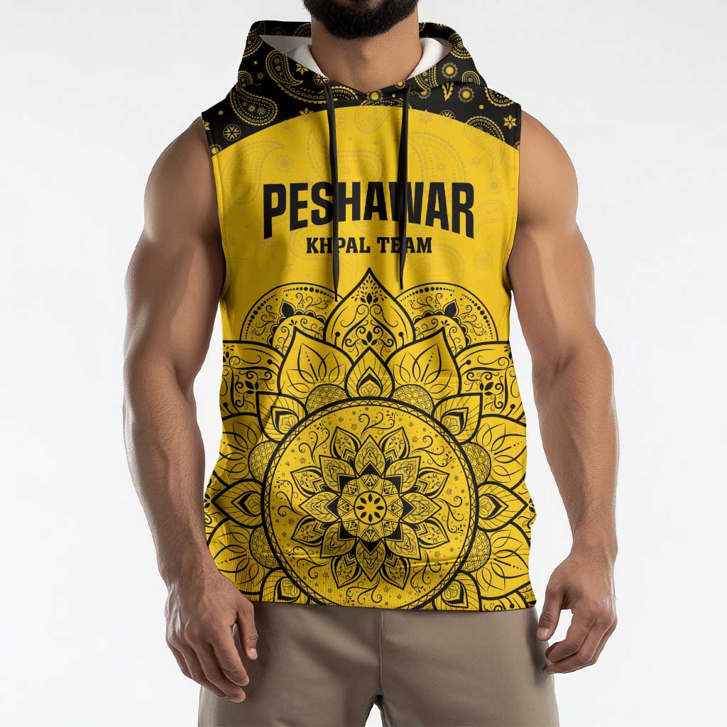 Custom Peshawar Cricket Sleeveless Hoodie Hum Zalmi Hum Peshawar - Wonder Print Shop