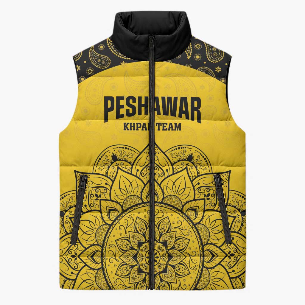 Custom Peshawar Cricket Sleeveless Puffer Jacket Hum Zalmi Hum Peshawar - Wonder Print Shop