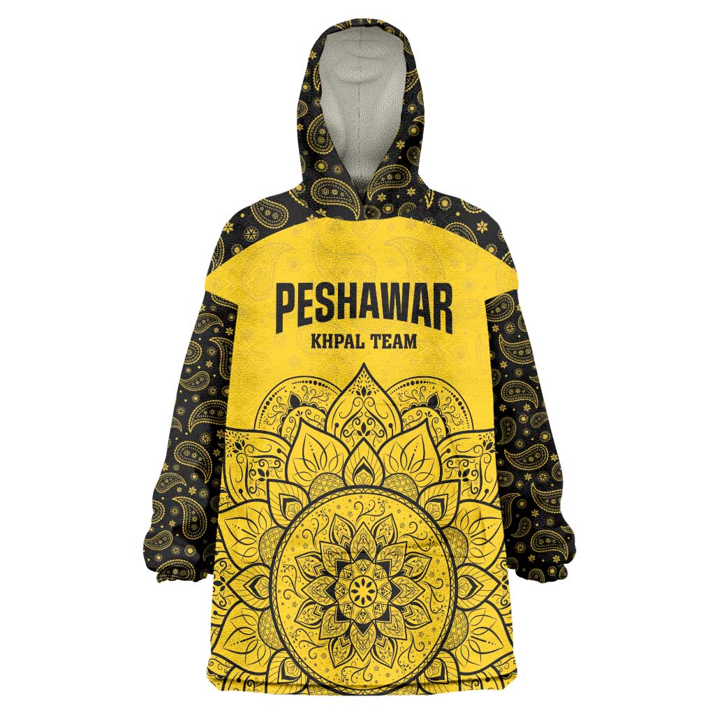 Custom Peshawar Cricket Wearable Blanket Hoodie Hum Zalmi Hum Peshawar - Wonder Print Shop