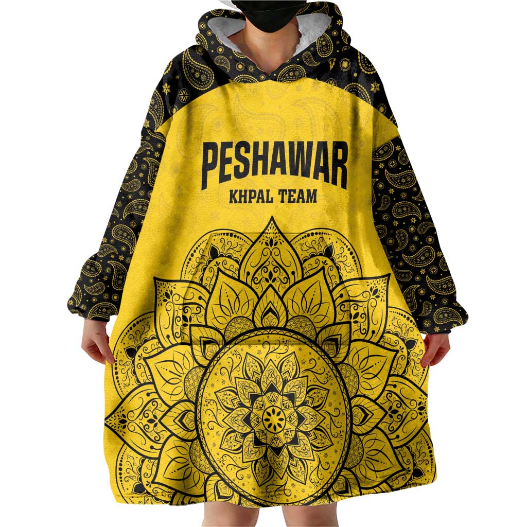 Custom Peshawar Cricket Wearable Blanket Hoodie Hum Zalmi Hum Peshawar - Wonder Print Shop