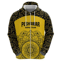 Custom Peshawar Cricket Zip Hoodie Hum Zalmi Hum Peshawar - Wonder Print Shop