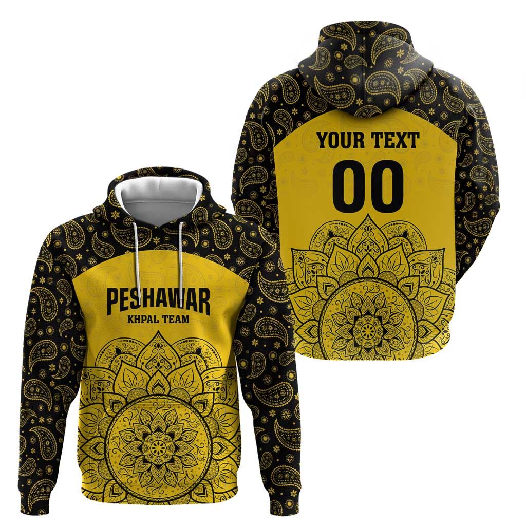 Custom Peshawar Cricket Zip Hoodie Hum Zalmi Hum Peshawar - Wonder Print Shop