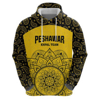 Custom Peshawar Cricket Zip Hoodie Hum Zalmi Hum Peshawar - Wonder Print Shop