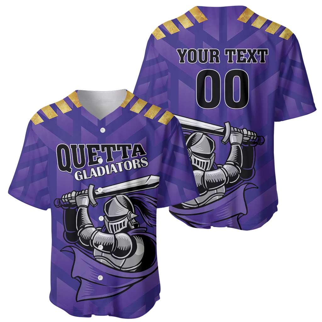 Custom Quetta Cricket Gladiators Baseball Jersey One Force Purple Force - Wonder Print Shop