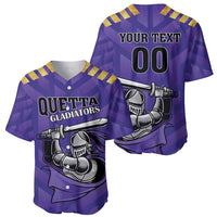 Custom Quetta Cricket Gladiators Baseball Jersey One Force Purple Force - Wonder Print Shop
