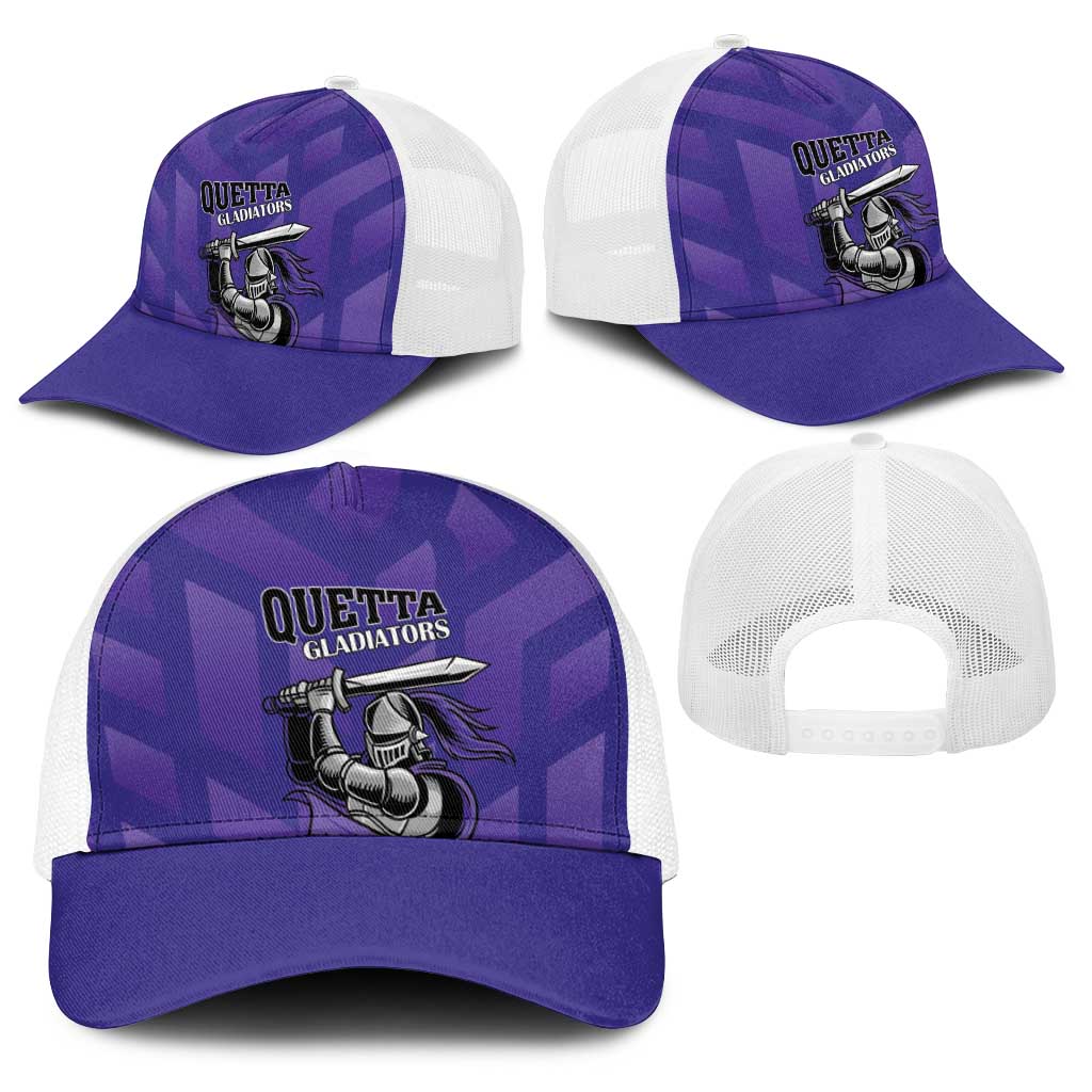 Quetta Cricket Gladiators Baseball Net Cap One Force Purple Force - Wonder Print Shop