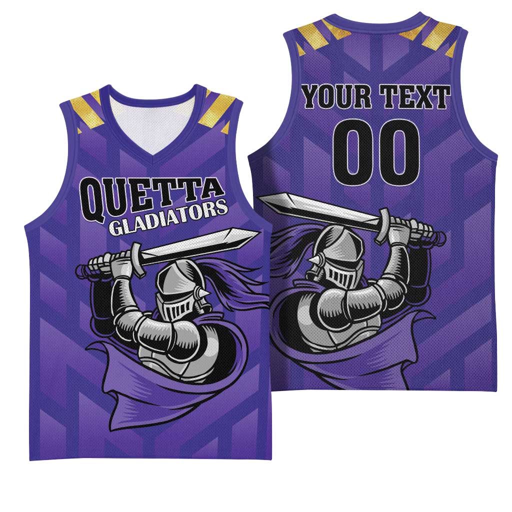 Custom Quetta Cricket Gladiators Basketball Jersey One Force Purple Force - Wonder Print Shop