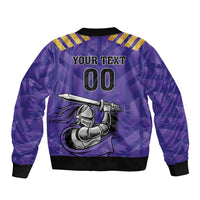 Custom Quetta Cricket Gladiators Bomber Jacket One Force Purple Force - Wonder Print Shop