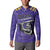 Custom Quetta Cricket Gladiators Button Sweatshirt One Force Purple Force - Wonder Print Shop