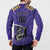 Custom Quetta Cricket Gladiators Button Sweatshirt One Force Purple Force - Wonder Print Shop