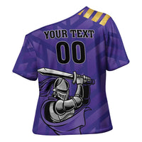 Custom Quetta Cricket Gladiators Cross Shoulder Shirt One Force Purple Force - Wonder Print Shop