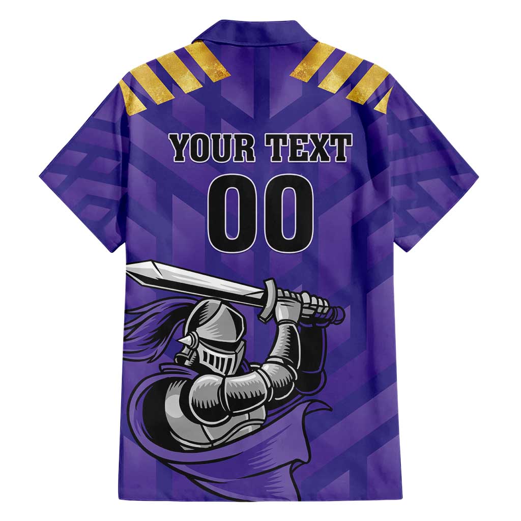 Custom Quetta Cricket Gladiators Hawaiian Shirt One Force Purple Force - Wonder Print Shop