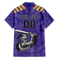 Custom Quetta Cricket Gladiators Hawaiian Shirt One Force Purple Force - Wonder Print Shop