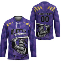 Custom Quetta Cricket Gladiators Hockey Jersey One Force Purple Force - Wonder Print Shop