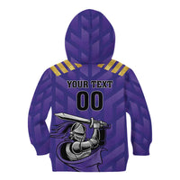 Custom Quetta Cricket Gladiators Kid Hoodie One Force Purple Force - Wonder Print Shop