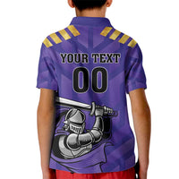 Custom Quetta Cricket Gladiators Kid Polo Shirt One Force Purple Force - Wonder Print Shop