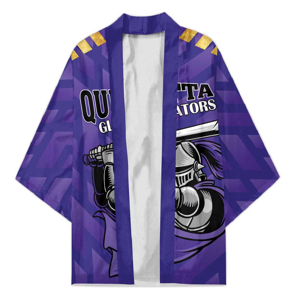 Custom Quetta Cricket Gladiators Kimono One Force Purple Force - Wonder Print Shop