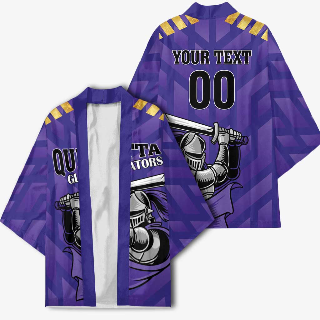Custom Quetta Cricket Gladiators Kimono One Force Purple Force - Wonder Print Shop