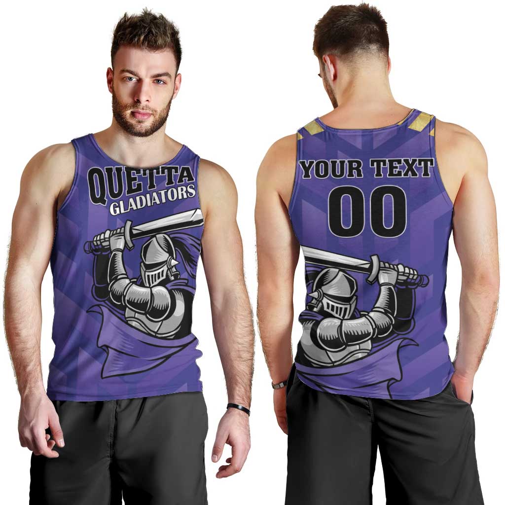 Custom Quetta Cricket Gladiators Men Tank Top One Force Purple Force - Wonder Print Shop