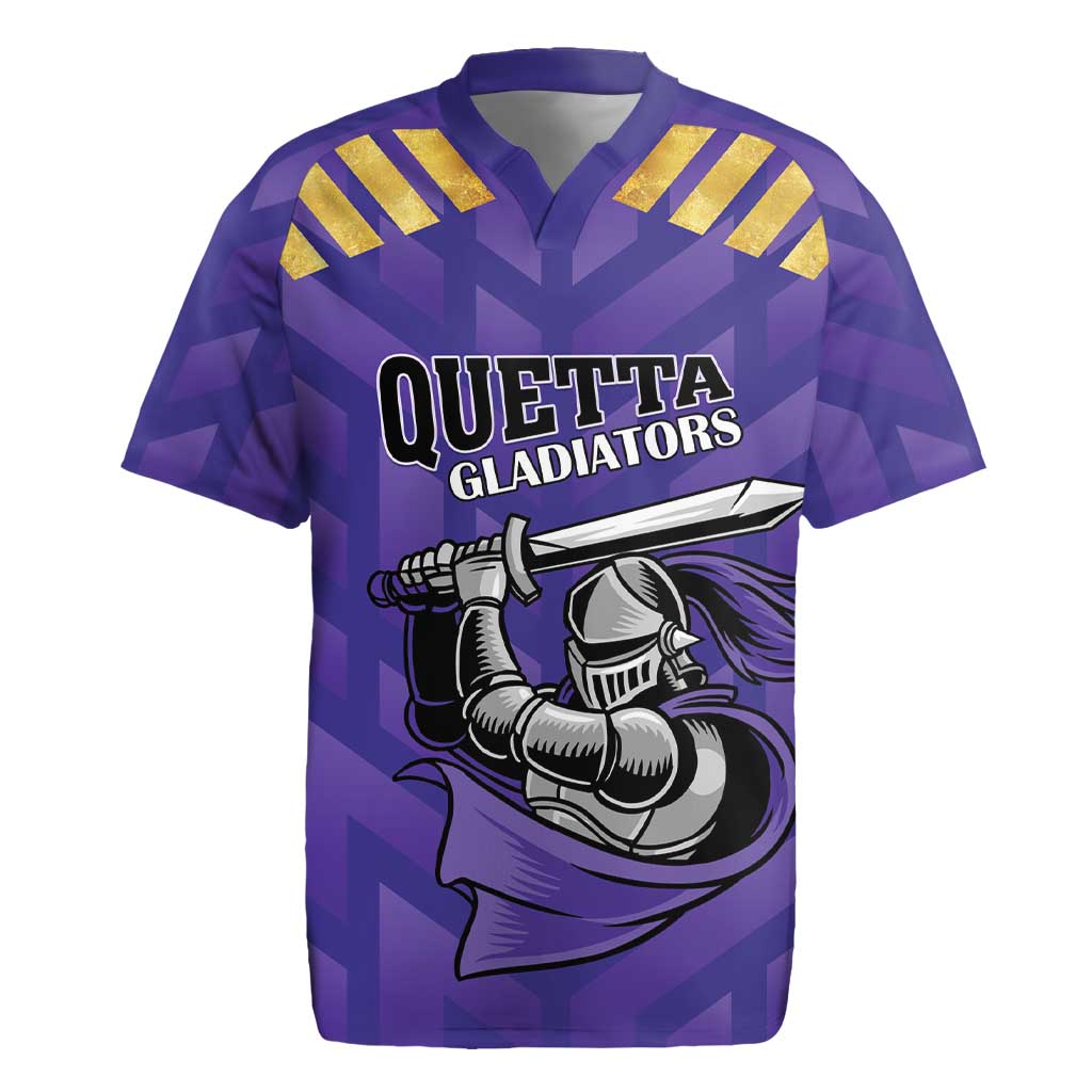 Custom Quetta Cricket Gladiators Rugby Jersey One Force Purple Force - Wonder Print Shop