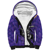 Custom Quetta Cricket Gladiators Sherpa Hoodie One Force Purple Force - Wonder Print Shop