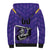 Custom Quetta Cricket Gladiators Sherpa Hoodie One Force Purple Force - Wonder Print Shop
