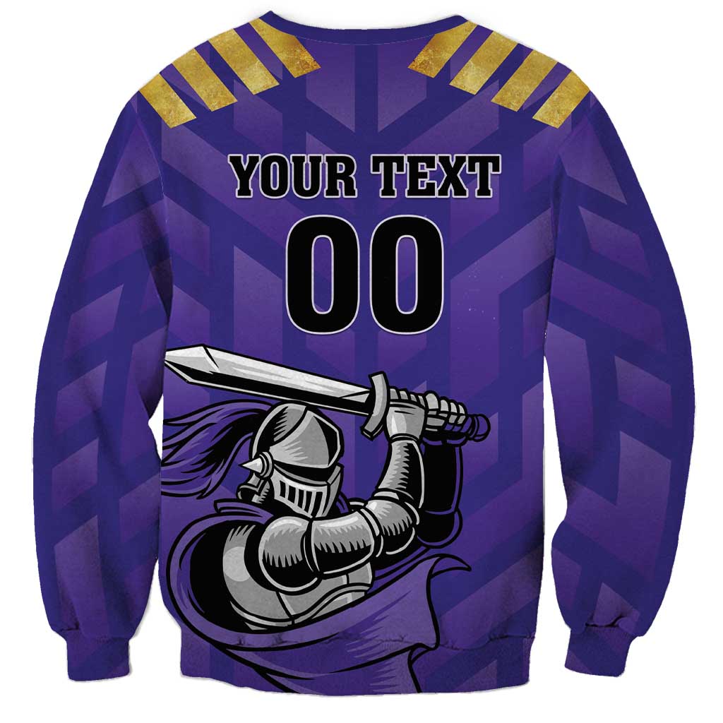 Custom Quetta Cricket Gladiators Sweatshirt One Force Purple Force - Wonder Print Shop