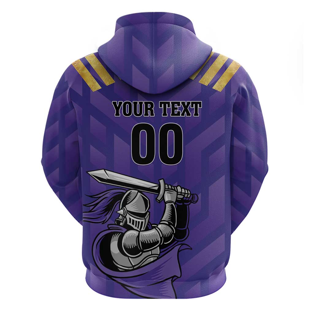 Custom Quetta Cricket Gladiators Zip Hoodie One Force Purple Force - Wonder Print Shop