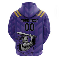 Custom Quetta Cricket Gladiators Zip Hoodie One Force Purple Force - Wonder Print Shop