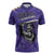 Custom Quetta Cricket Gladiators Zipper Polo Shirt One Force Purple Force - Wonder Print Shop