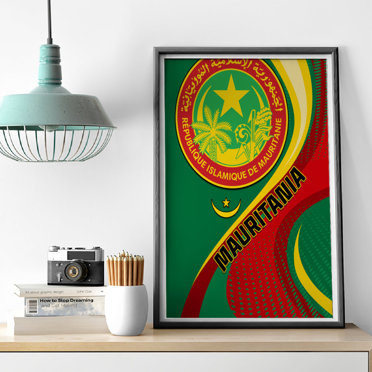 Mauritania Independence Day Canvas Wall Art Mauritanian Seal Special Version - Wonder Print Shop