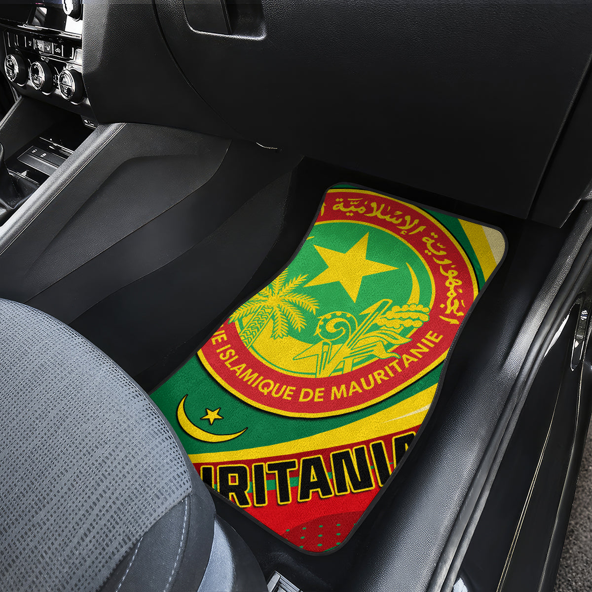 Mauritania Independence Day Car Mats Mauritanian Seal Special Version - Wonder Print Shop
