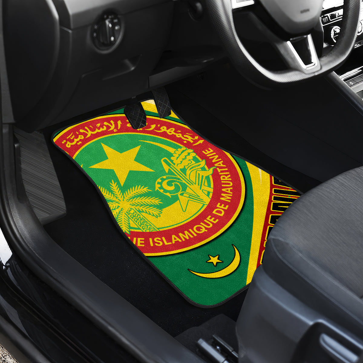 Mauritania Independence Day Car Mats Mauritanian Seal Special Version - Wonder Print Shop