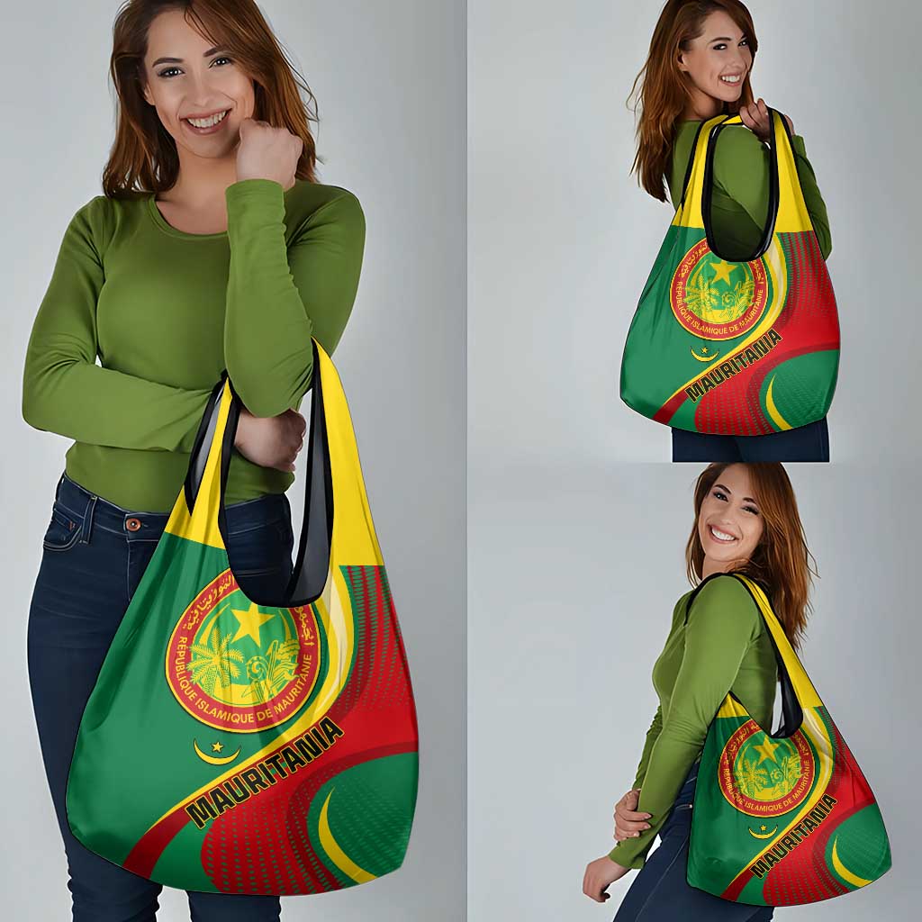 Personalised Mauritania Independence Day Grocery Bag Mauritanian Seal Special Version