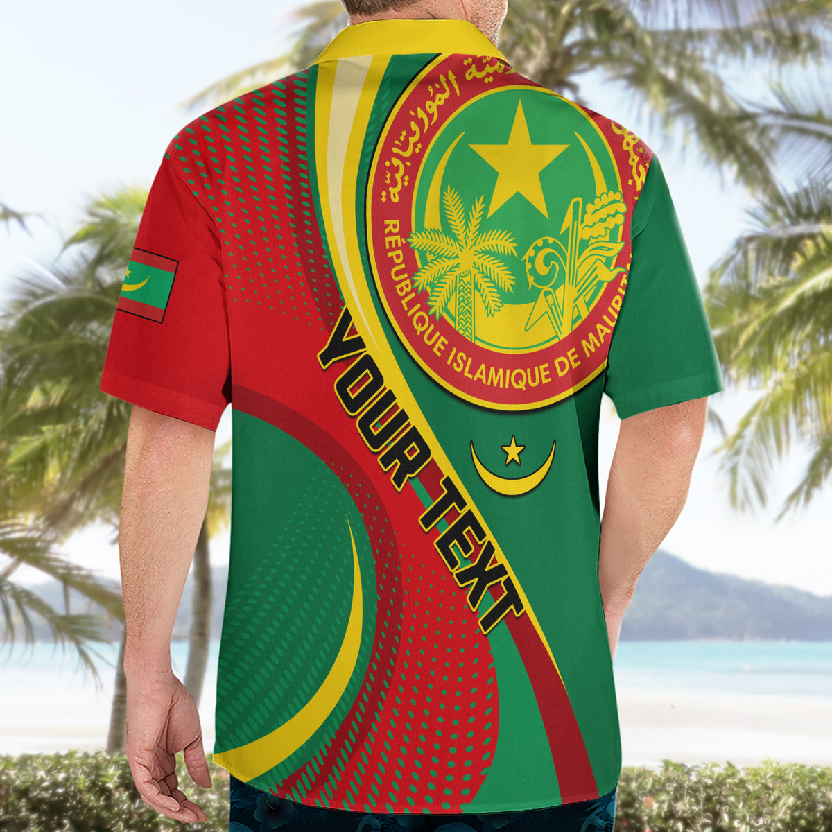 Personalised Mauritania Independence Day Hawaiian Shirt Mauritanian Seal Special Version - Wonder Print Shop
