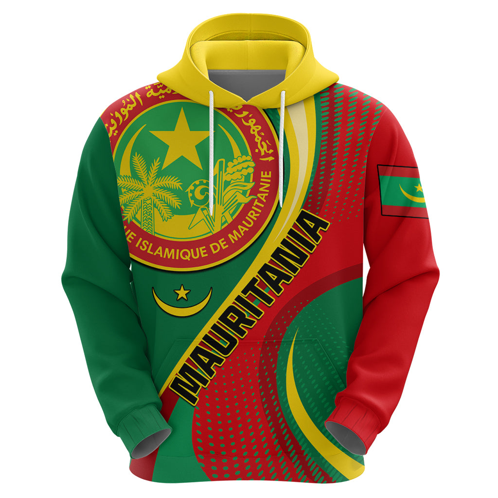 Personalised Mauritania Independence Day Hoodie Mauritanian Seal Special Version - Wonder Print Shop