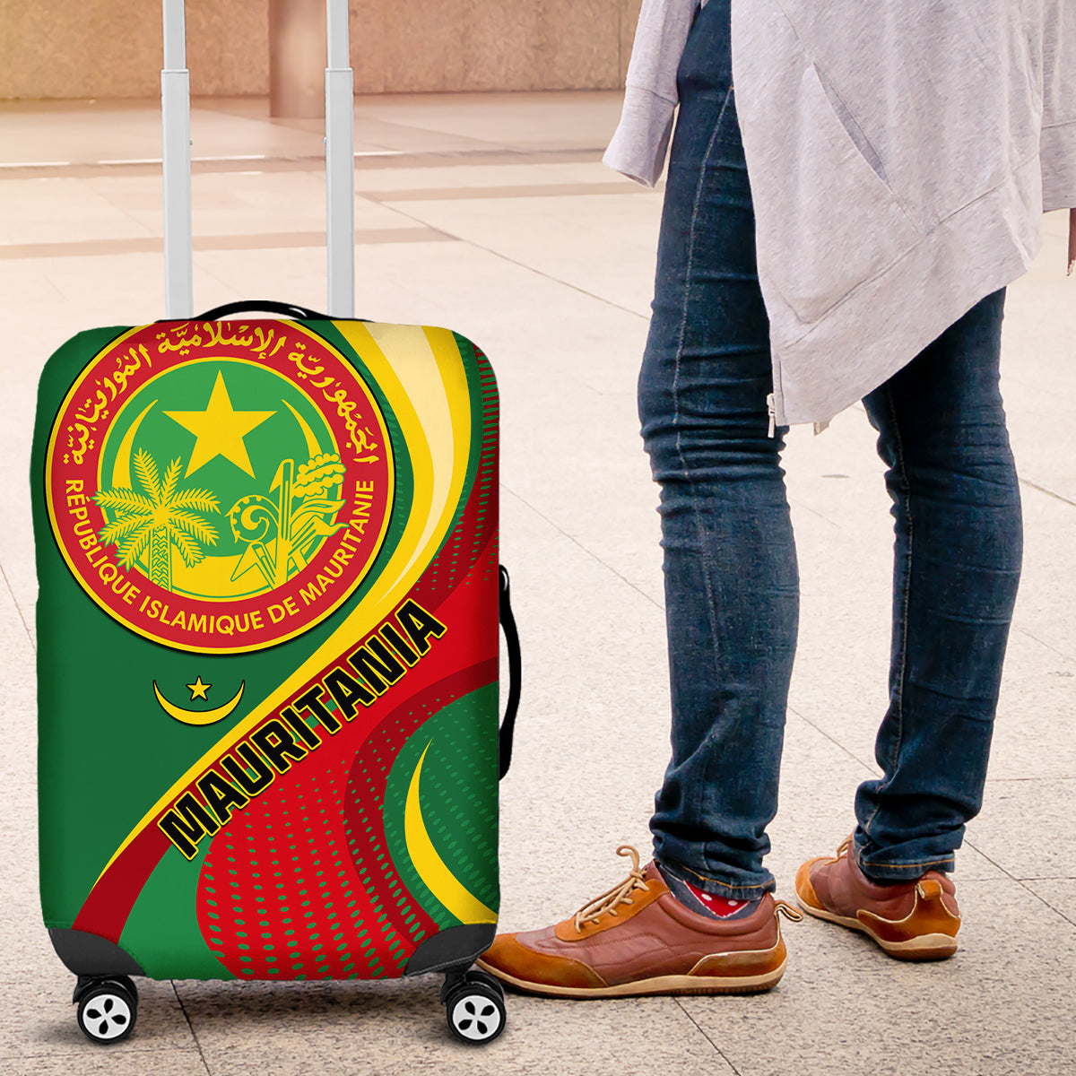 Mauritania Independence Day Luggage Cover Mauritanian Seal Special Version - Wonder Print Shop
