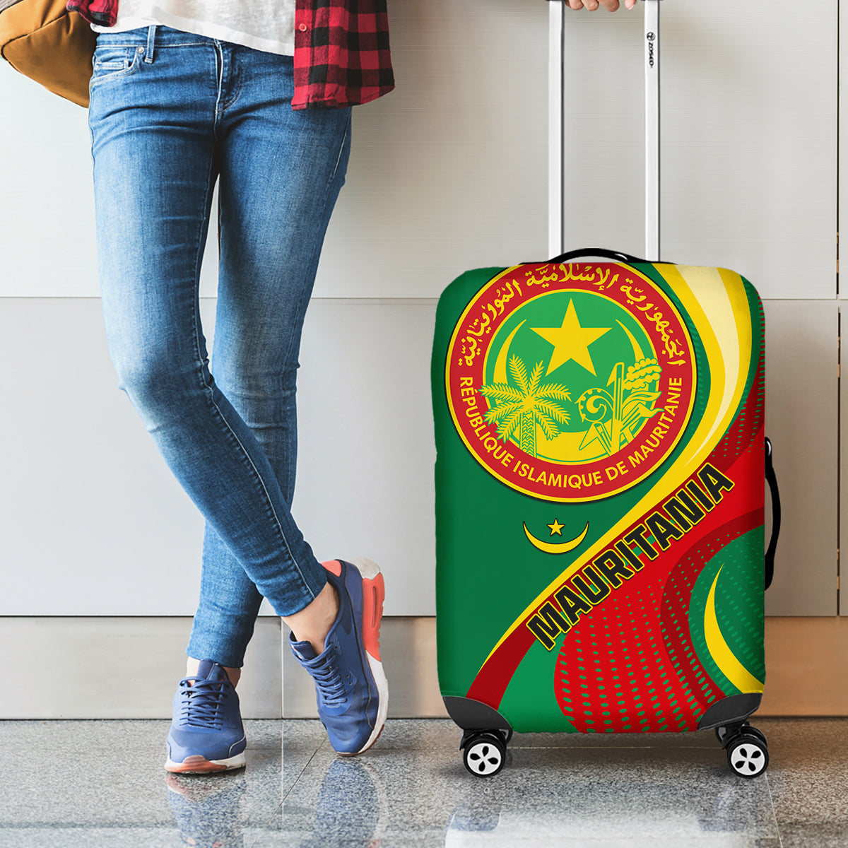 Mauritania Independence Day Luggage Cover Mauritanian Seal Special Version - Wonder Print Shop