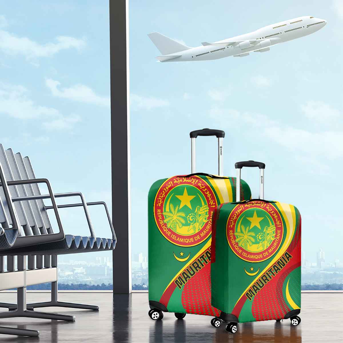 Mauritania Independence Day Luggage Cover Mauritanian Seal Special Version - Wonder Print Shop