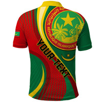 Personalised Mauritania Independence Day Polo Shirt Mauritanian Seal Special Version - Wonder Print Shop